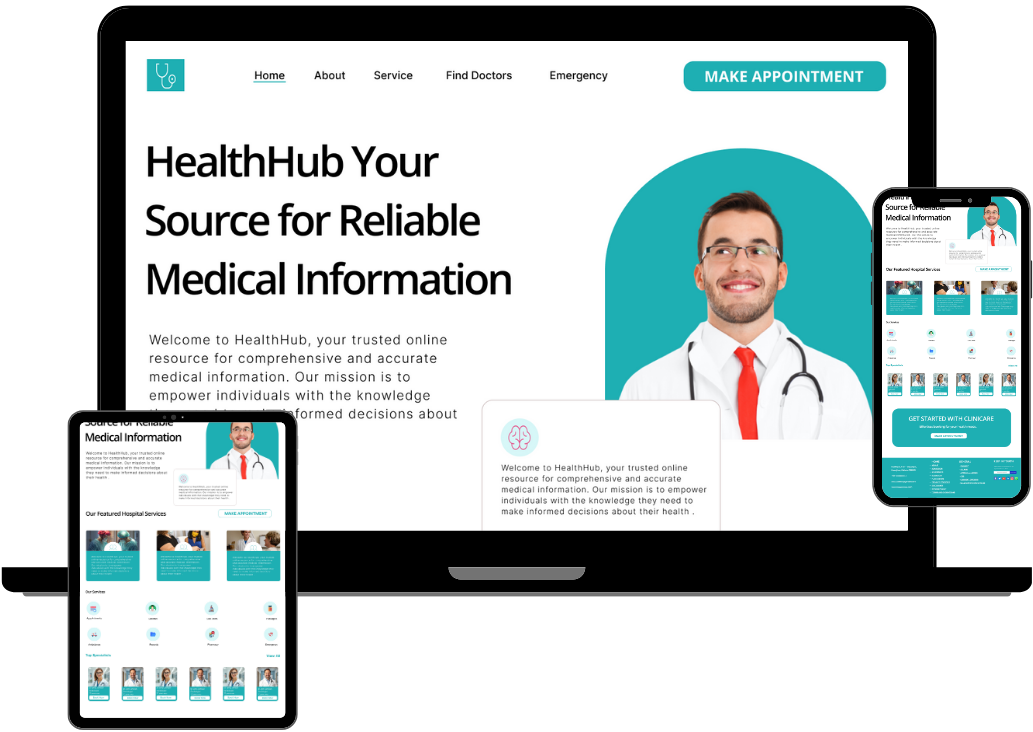 Health Care Website UI/UX Design